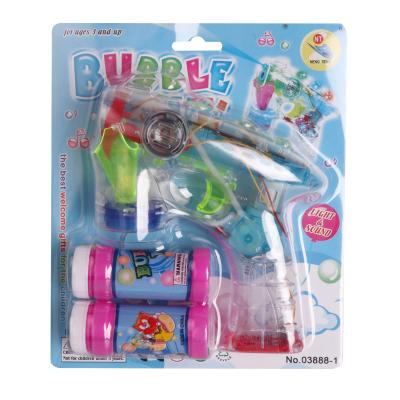 China New Style Outdoor Automatic Bubble Gun 4 Game Lights Music Water Bubble Gun Transparent Soap Bubbles for sale