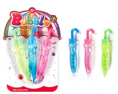 China Outdoor Game Plastic Bubble Toy Hot Selling Special Design Umbrella Shape Bubble Stick for sale