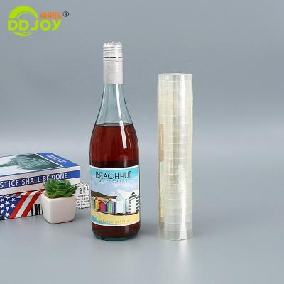 China Colorful Waterproof Pet Foil Sticker PET Material Gold Colorful Custom Shrink Sleeve Wine Bottle Labels for sale