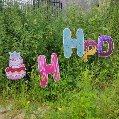 China Waterproof and recyclable corrugated plastic yard signs custom dimension corflute guarden signs pp pipe board for sale