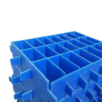 China 15H Eco-Friendly Compartments Corflute Sheet Correx Divider PP Corrugated Plastic Dividers Board Separator Sheet for sale