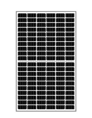 China GKA Half Cut PERC 380w Solar Panel 60 Cells 120 Cells 380w 350w 360w 370w 166mm Industrial Mono Solar Cell Panels for sale