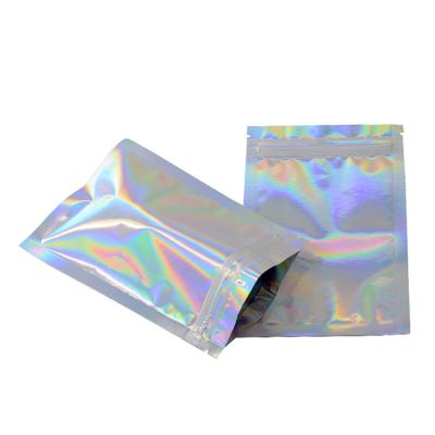 China Full laser moisture proof holographic reasealabale zip lock self sealing bags for sale