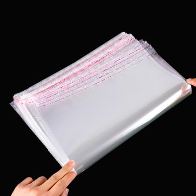 China Recyclable Clear Custom Different Size OPP Self Adhensive Cellophane Plastic Bags for sale