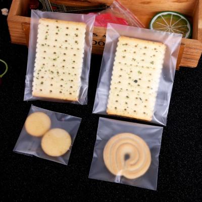 China Wholesale Baking Translucent Biscuit Food Packaging Clear Moisture Proof Or Frosted Spot Clear Self Seal Bag for sale