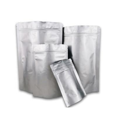 China Glossy Matte Aluminum Mylar Vial Moisture Proof Stand Up Zipper Zip Lock Bags for sale