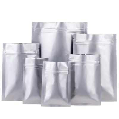 China Moisture Proof Food Grade Three Side Sealed Aluminum Foil Ziplcok Packaging Bag for sale