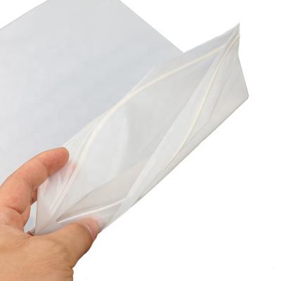 China Cosmetic Cornstarch 100% Biodegradable Zipper PLA PBAT Ziplock Bag For Cloth for sale