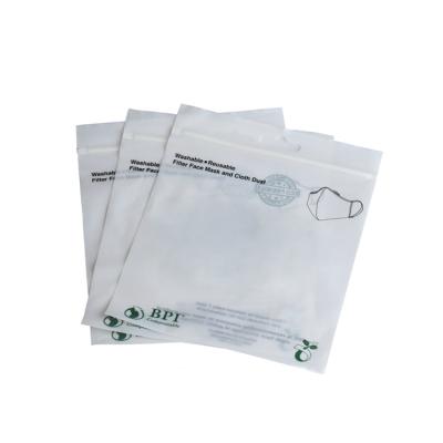 China Food Custom Printed 100% Biodegradable Ziplock Packaging Bag For KN9 KN95 Mascara for sale