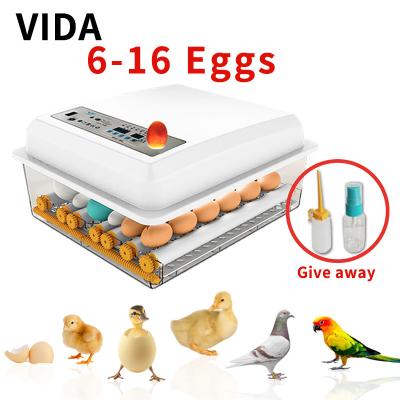 China Multifunctional 16 egg fully automatic commercial chicken hatching incubator price in nepal egg incubators for sale for sale