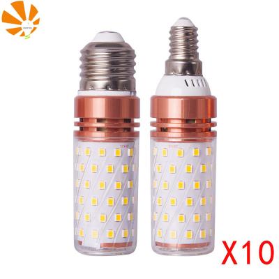 China 10pcs Residential 220V Led Lamp Bulb E14 Led Candle Bulb E27 Table Corn Lamp Led Chandelier 3W 6W 9W 12W 15W Bombilla Lighting 240V for sale