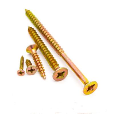 China Double Round Pozi Countersunk Tornillos Spax Screws / Chipboard ScrewChina DIN7505 MDF Fiberboard Screws for sale