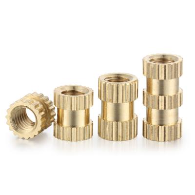 China Heavy Industry ROHS Knurled Brass Insert Embedded Nut For Plastics Injectionm2 M3 M4 M5 M6 M8 M10 for sale