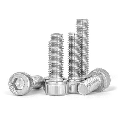 China DIN912 A2-70 Round Thread 304 Hex Socket Head Screw Bolt Stainless Steel Hexalobular Stainless Steel Socket Head Screws Round Head Plain for sale