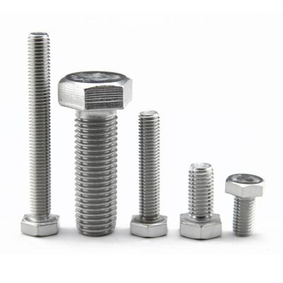 China Industry Stainless Steel Hexagon Bolt DIN933 External Bolt and Nut BOLON ROSCAS M8 PARFUSO SEXTA VADO has full specifications for sale