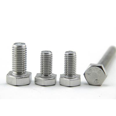 China Industry Stainless Steel Hexagon Bolt DIN933 External Bolt and Nut BOLON ROSCAS M6-M30 PARFUSO SEXTA VADO has full specifications for sale