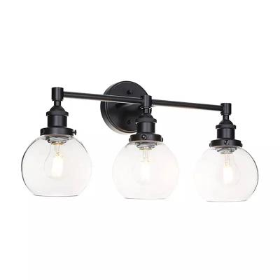 China Modern 3-Light Bathroom Vanity Light Fixtures Above Mirror Wall Lamp for sale