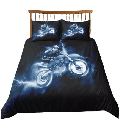 China Clean Design Quilt Cover BOMCOM Factory Price Wholesale Packing Series 3d Duvet Cover Microfiber Printed Bed Set for sale