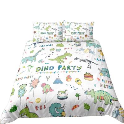 China Own Design Comforter Blanket BOMCOM Dinosaur Series 3d Printed Bedding Creative Dinosaur Cartoon Duvet Cover for sale