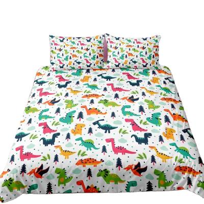 China Own Design Duvet Cover BOMCOM Factory Supply Dinosaur Series Bedding Direct Wholesale 3d Printed Custom Luxury 100% Cotton Duvet Cover for sale