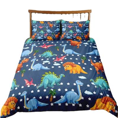 China Custom 3d Series Bedding Hot Selling Dinosaur Design Comforter Blanket BOMCOM Luxury 100% Own Cotton Duvet Cover for sale