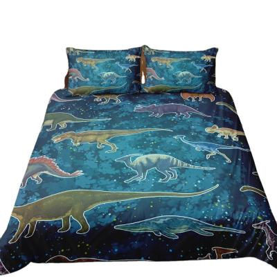 China Own Design Comforter Blanket BOMCOM Factory Price Dinosaur Series Cotton Polyester Bedding Set Wholesale Duvet Cover for sale