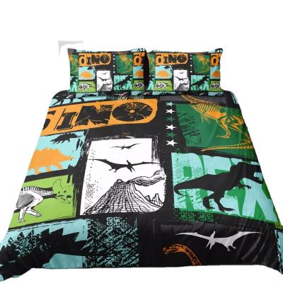 China Own Design Duvet Cover BOMCOM Factory Supply Direct Dinosaur Series Face Pillow With Zipper For Bed Sheets Hotel Duvet Cover for sale