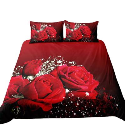 China Clean Design Quilt Cover BOMCOM Factory Price Flower Series Cheap Hotel Comforter Covers Bed Comforter Set Quilt Cover for sale