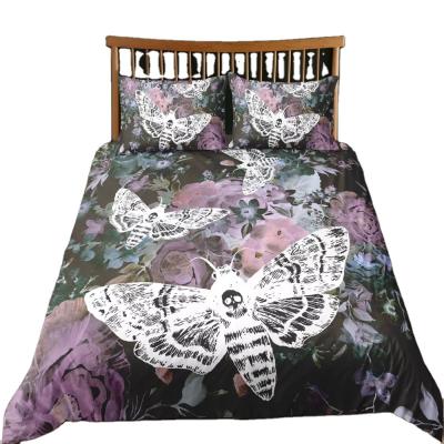 China Clean Design Quilt Cover BOMCOM Lepidoptera Series Comforter Set Queen 3d Hot Sale Bedding Sets Quilt Cover for sale