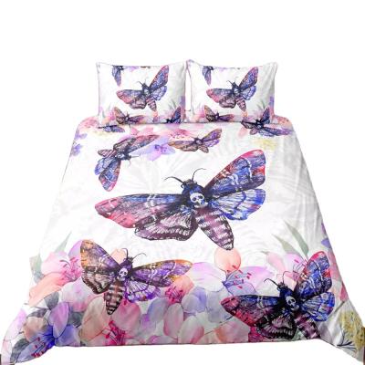 China Own Design Duvet Cover BOMCOM Factory Price Cheap Lepidoptera Series Bedding With Zipper 100% Cotton Set Duvet Cover for sale