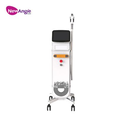 China Professional vertical hair removal skin rejuvenation 755 808 1064 2400w diode laser hair removal machine 808 diode laser hair removal for sale