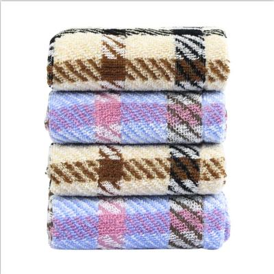 China Strong 100% Cotton Water Absorption English Face Towel Classic Soft Classic Checkered Towel Towels Wholesale Cheap Household Goods for sale