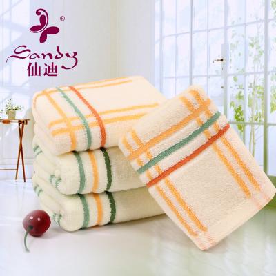 China QUICK DRY Famous Brand Promotion Towel Super Soft Baby Towel With Stripes for sale