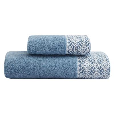 China Luxury QUICK DRY 100% Cotton Lace Face Bath Towel Gift Sets for sale