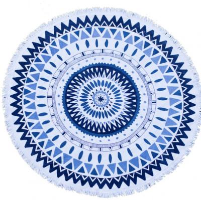 China Manufacturer QUICK DRY High Quality Cotton Towel Large Round Beach Towel for sale