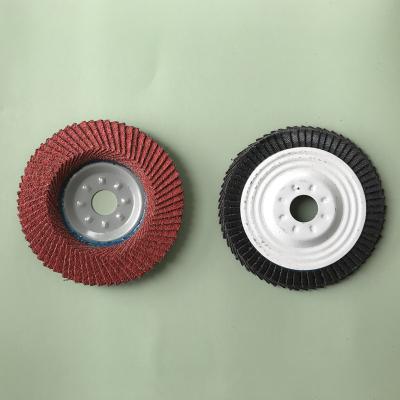 China Linyi Factory Metal Bearing Red Color Abrasive Cloth Fin Disc T27 for sale