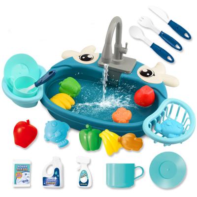 China Plastic Animal Modeling Electric Dishwasher Playsets Kitchen Dishwasher Toy Mini Kids Kitchen Toy of Popular Children for sale