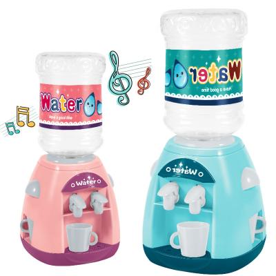 China Mini Drink Water Dispenser Toy Kawaii Kitchen Game Eco-friendly Material House Toys Simulation Water Dispenser Fun Play Kids Water Dispenser for sale