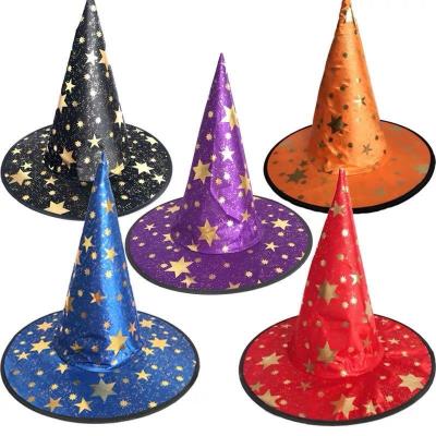 China Verified Wholesale Pharaoh Hanging Top Hat Decoration Party Wizard Witch Halloween Hats for sale