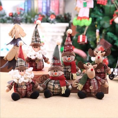 China Christamas Home Decoration Christmas Decoration Supplies Christmas Doll Holding Stuffed Plush Elf Figurine Nordic Ornaments for sale