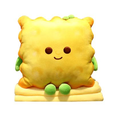 China New Plush Design 18CM Plush Cushion Stuffed Cookie Cotton Soft Cookie Pillow With Cover for sale