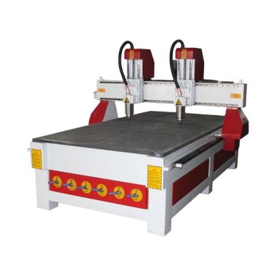 China Furniture Industry Two Heads CNC Router Machine CNC Wood Carving Machine / Wood Carving CNC Router Cheap Price for sale