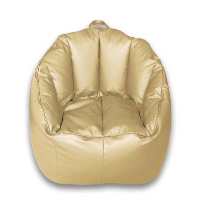 China Easy to Move Unfilled Bean Bag Chair Shell Shape Hot Sale Bean Bag Sofa Fanback Bean Bag Cover for sale