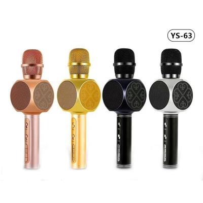 China Microphone Handheld Microphone With Support TF/FM Outdoor Built-in Karaoke Mobile Phone Speaker BT YS-63 Wireless Microphone KTV for sale