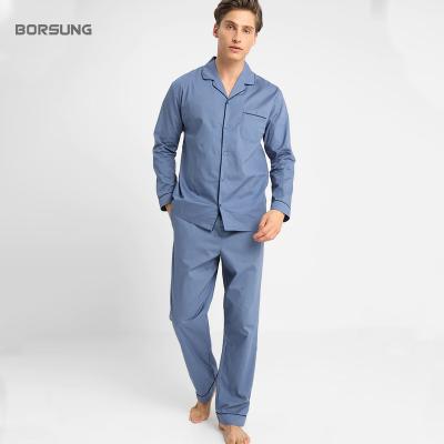 China 2020 Spring New Arrival Fashion Soft Fleece Satin QUICK DRY Soft Pajamas Long Sheaths Loungewear Pajamas Mens Sleepwear Sets for sale