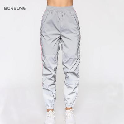 China 2020 New Style Anti-Wrinkle OEM Design Stipred Pantalones Mujer Satin Pants Women Ankle-Length Cargo Pants for sale