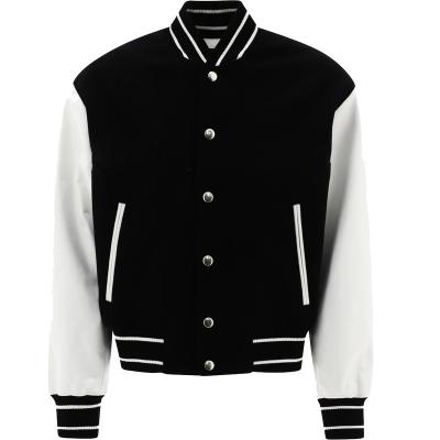 China QUICK DRY Custom Leather Embroidery OEM Letterman Sleeveless Mens Varsity Jacket for sale