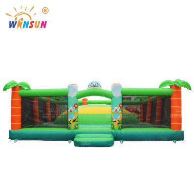 China Commercial PVC Moonwalk Animal World Jumper Inflatable Bounce House Kids Bounce House for sale