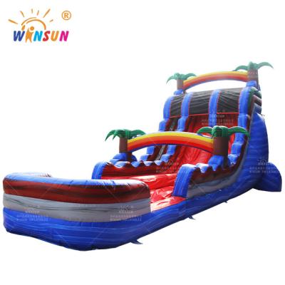 China Commercial PVC 18 Feet Surf Inflatable Water Slide Large, Large Inflatable Water Slide For Adult Kids Slide for sale