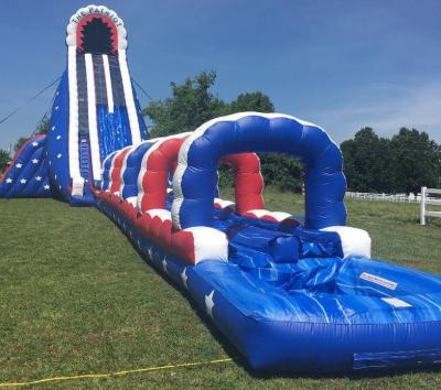 China Large Giant 45ft Large Commercial Patriot PVC Inflatable Water Slide For Adult And Large Water Park Slides For Sale In Water Park for sale